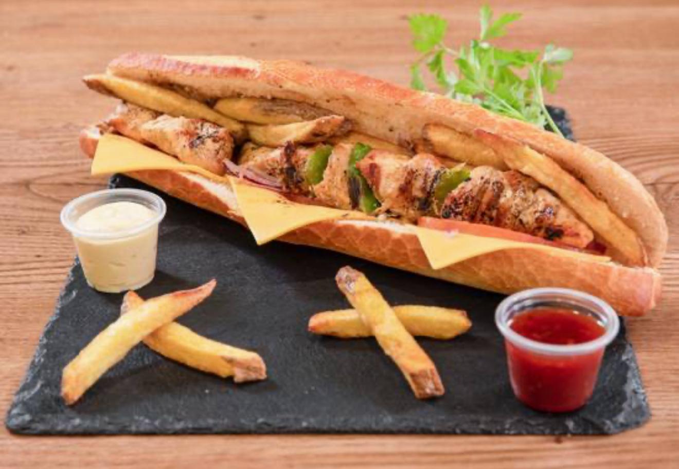 Sandwich Brochette Poulet